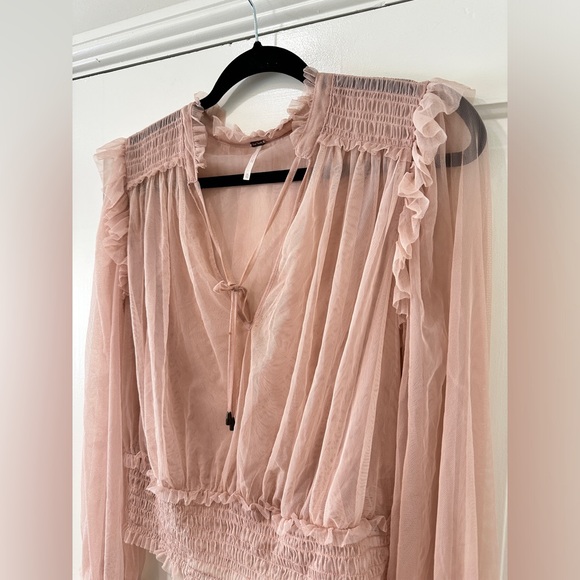 Free People Twyla Cropped top crop blouse shirt - Picture 8 of 14